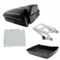 Chopped Trunk Backrest Two Up Mount Plate Fit For Harley Touring Road King 14-26
