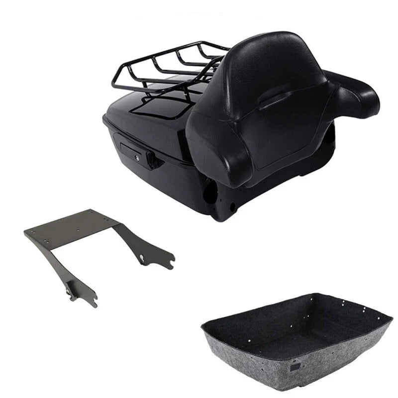 King Trunk Backrest Mount Rack Fit For Harley Electra Road Glide 1997-2008