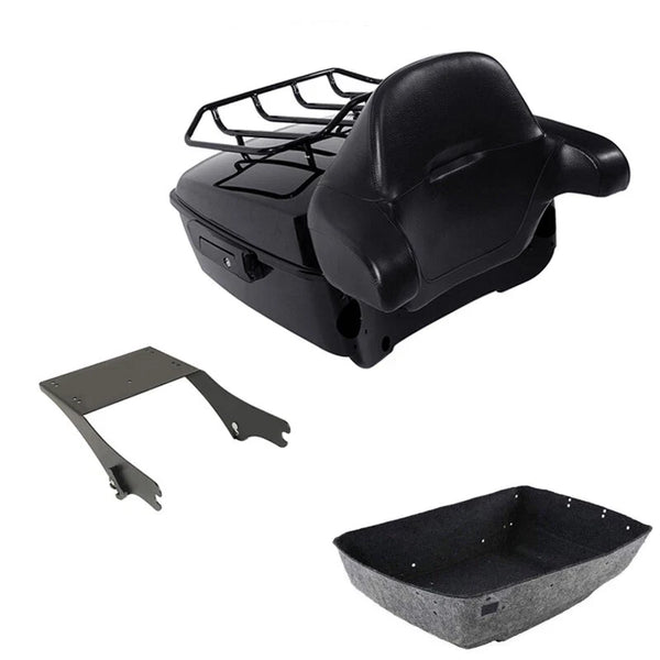 King Trunk Backrest Mount Rack Fit For Harley Electra Road Glide 1997-2008