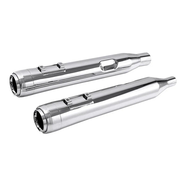 4" Slip-On Straight Mufflers Exhausts Fit For Harley Touring Road Glide 2017-24