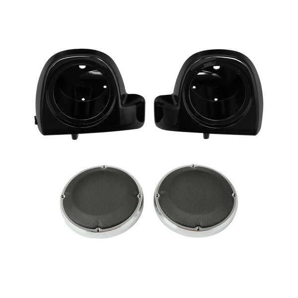 6.5" Speaker Pods & Grills Lower Fairing Vented Fit For Harley Touring 2014-2024