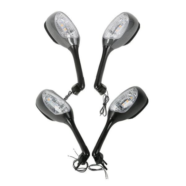 Rearview Mirrors W/Turn Signal Fit For Suzuki GSXR600 750 06-25 GSXR1000 05-16