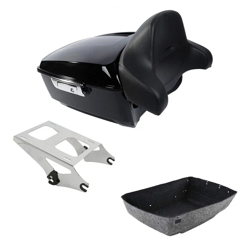 King Trunk Backrest Mounting Rack Fit For Harley Touring Road Street Glide 14-26