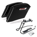 Hard Saddle Bag 6x9 Speaker Lids Bracket Kit Fit For Harley Softail Fatboy 84-17