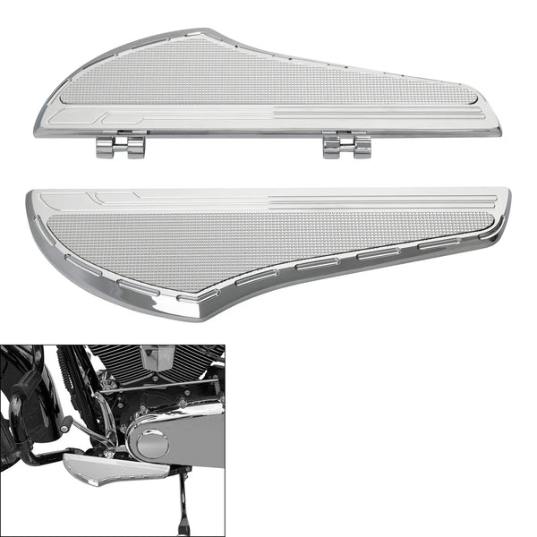 Pair Driver Floorboard Footboard Fit For Harley Touring Road Street Glide 00-25