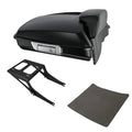 Matte Black Razor Trunk Backrest Mount Fit For Harley Fatboy 2008-2017