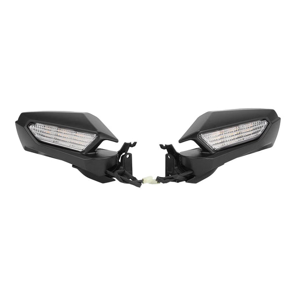 Matte Black Rearview Mirror LED Turn Signals Fit For Honda Goldwing 1800 2018-25