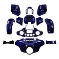 Fairing Body Work Kit Fit For Harley Street Glide 14-24 Zephyr Blue/Black Sunglo
