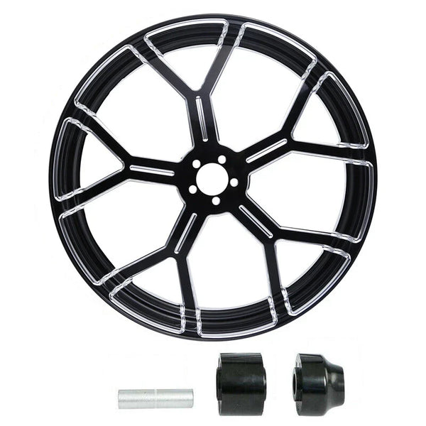 21" Front Wheel Rim Single Disc Wheel Hub Fit For Harley Road King Glide 1997-21