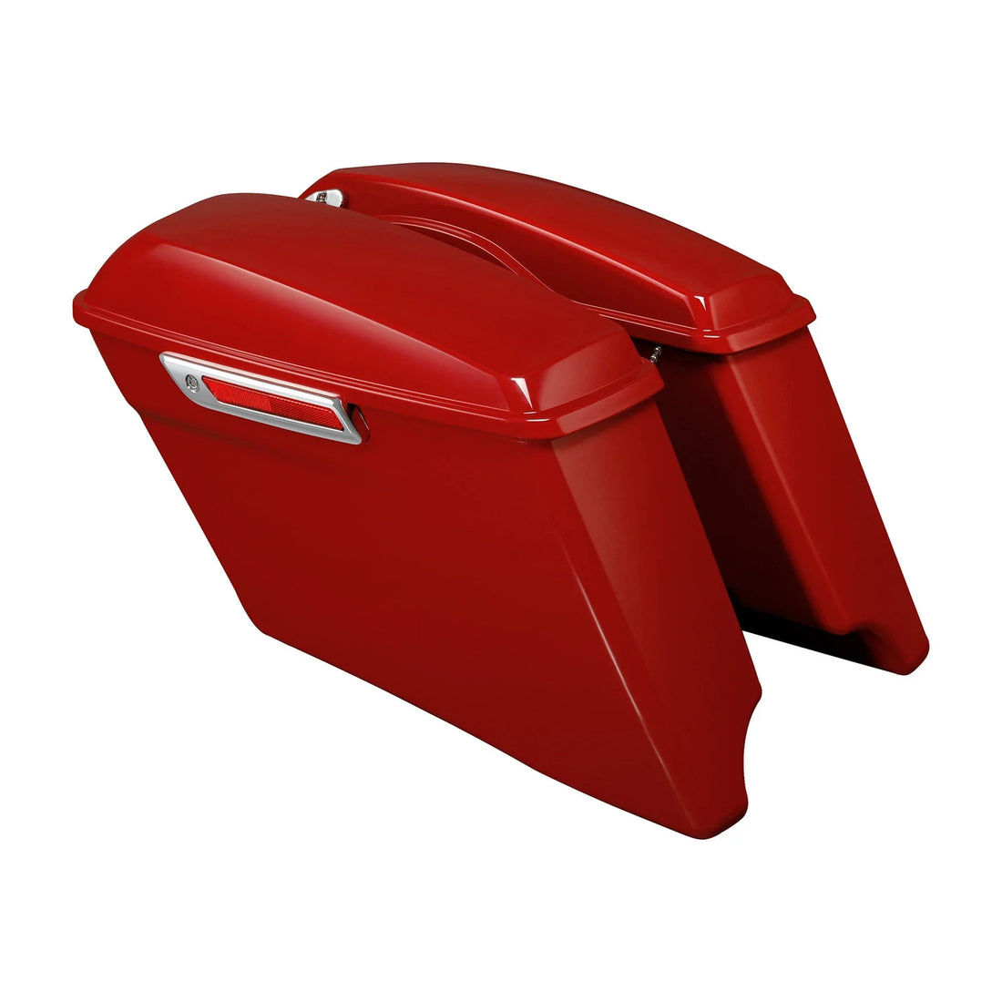 4" Stretched Hard Saddlebags Fit For Harley Cvo Street Glide 2014-23 Wicked Red