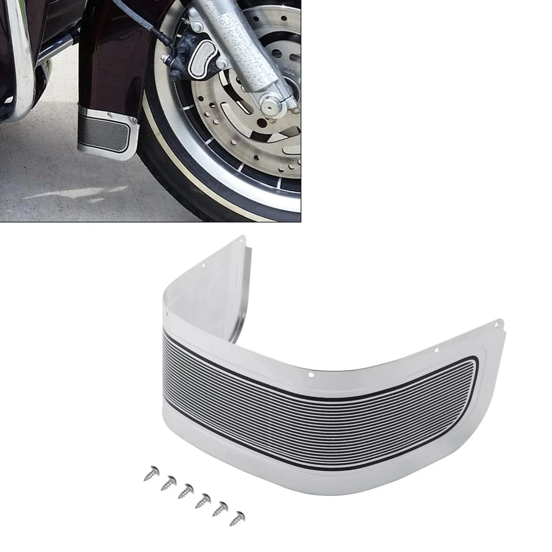 Front Fender Trim Skirt Fit For Harley Touring Electra Glide Road King 1980-2013