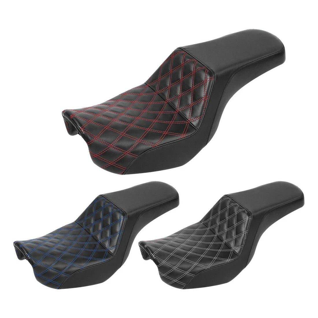 Rider Driver & Passenger Seat Fit For Harley Dyna Super Glide Custom 2006-2017
