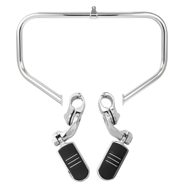 Engine Guard Highway Crash Bar & Foot Pegs Fit For Harley Road King Glide 09-23