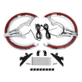 Brake Rotor Covers LED Light Red Lens Fit For Honda Goldwing GL1800 18-25 24 23