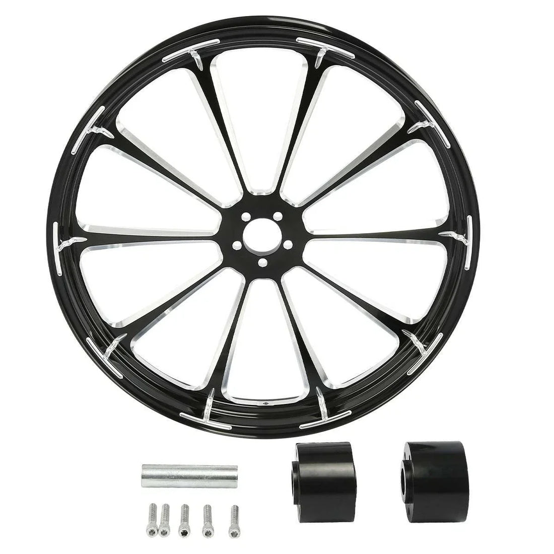 26" x 3.5" Wheel Rim Dual Disc Wheel Hub Fit For Harley Street Glide 1997-2021