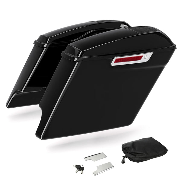 5“ Stretched Saddlebags 6"x 9" Speaker Cutout Fit For Harley Touring 2014-2024