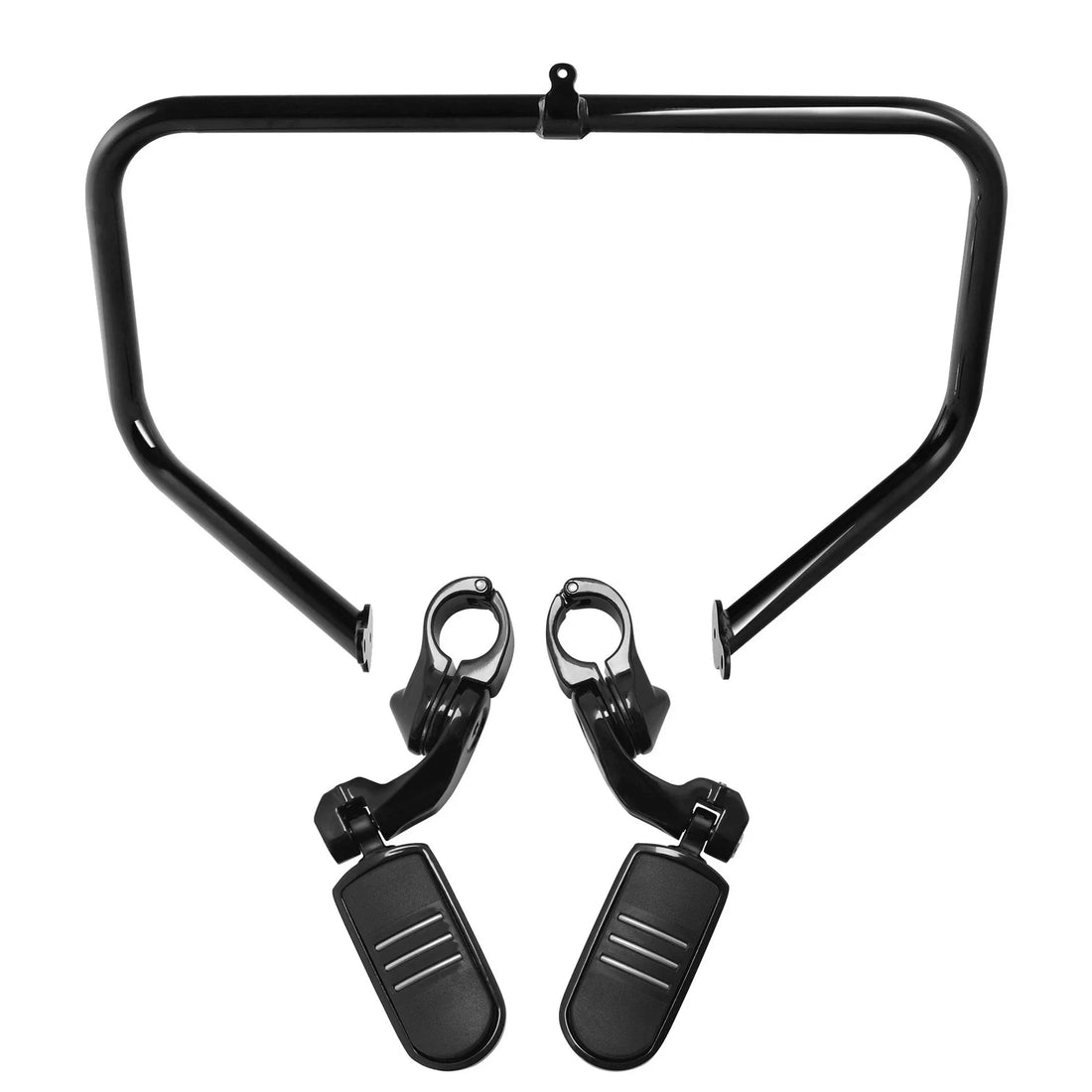 Engine Guard Crash Bar + 1.25" Highway Foot Pegs Fit For Harley Touring 09-23
