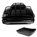 Chopped Trunk Backrest Pad Rack LED Tail Light Fit For Harley Touring 2014-2026
