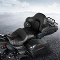 Hammock Seat w/ Rear Trunk Backrest Fit For Harley Touring Road Glide 14-23