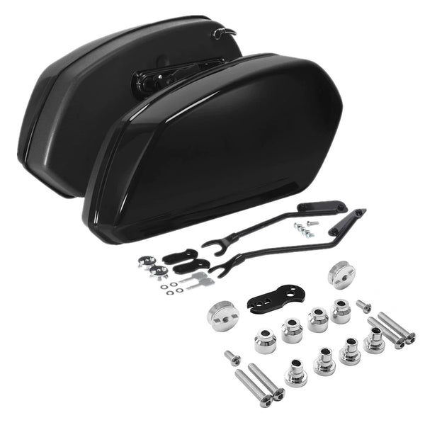 Black Saddlebags Docking Kit Fit For Harley Breakout Fat Boy Flfb Flfbs 2018-25