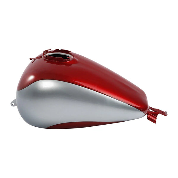 Fuel Gas Tank Fit For Harley Street Glide 2008-23 Wicked Red / Barracuda Silver