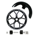 23"x3.5" Wheel Rim Dual Disc Hub Front Fender Fit For Harley Touring ABS 1997-21