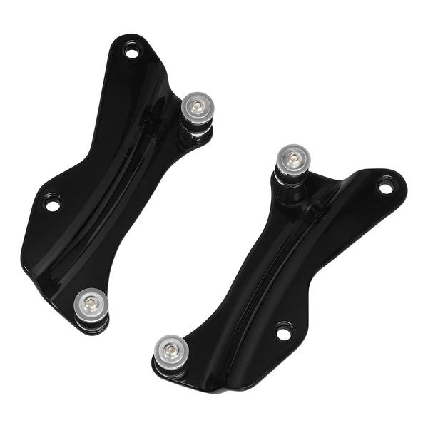 Black 4 Point Docking Hardware Kit Fit For Harley Davidson Touring 2014-2025 23