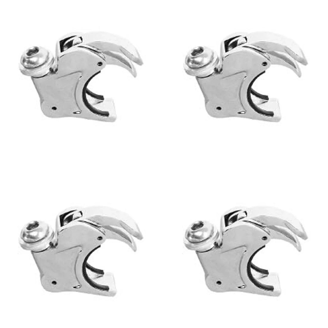 4PCS 41mm Windshield Clamps Fit For Harley Wide Glide 93-2005 Softail 1988-2013