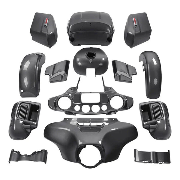 Fairings Body Kit Fit For Harley Electra Glide 2014-2024 Gauntlet Gray Metallic