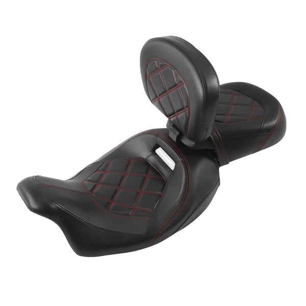 Driver & Passenger Seat W/ Rider Backrest Fit For Harley Cvo Road Glide 09-23 22