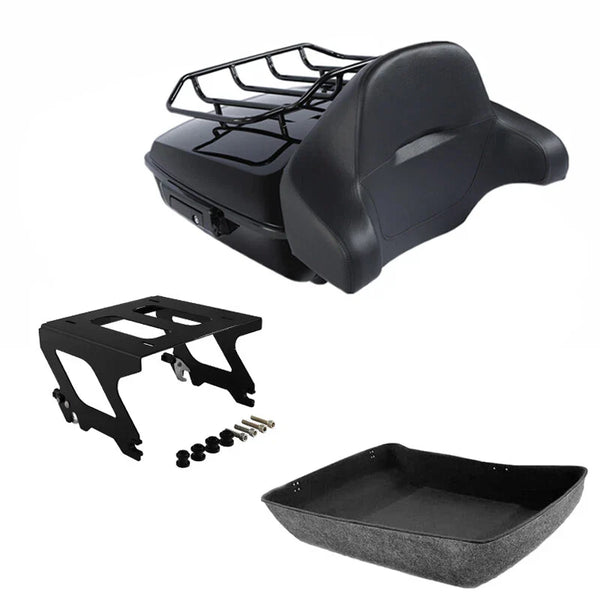 Chopped Trunk Pad Solo Mount Rack Fit For Harley Low Rider S ST 2020-25