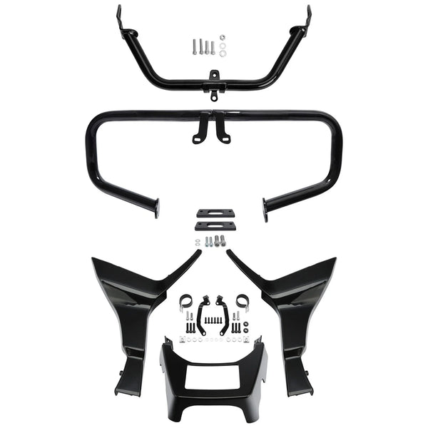 Chopped Engine Guard Fairing Bracket Side Chin Spoilers Fit For Road Glide 17-24