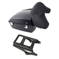 Chopped Trunk Backrest Black Mount Fit For Harley Touring Road King Glide 09-13