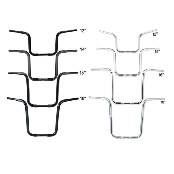 12'' 14'' 16" 18'' Ape Hanger 1 1/4" Handlebar Fit For Harley Sportster Softail