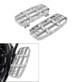 Silver Driver Floorboard Footboard Fit For Harley Touring Road King 14-25