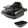 King Trunk Backrest Rack LED Tail Light Fit For Harley Electra Road Glide 14-26