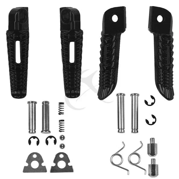 Front & Rear Foot Pegs Footrest Fit For Suzuki Gsxr GSX-R 600 750 1000 2005-2025