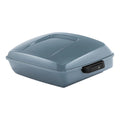 Chopped Trunk Fit For Harley Road Street Glide 2014-25 Sharkskin Blue Firestorm