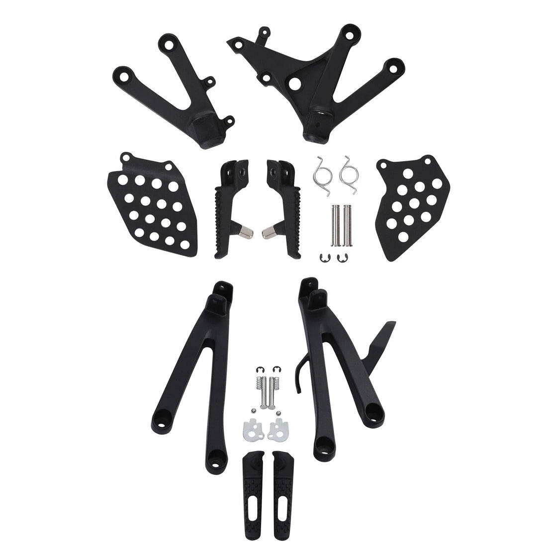 Rider Driver & Passenger Footrests Footpeg Bracket Fit For Honda CBR600RR 07-25