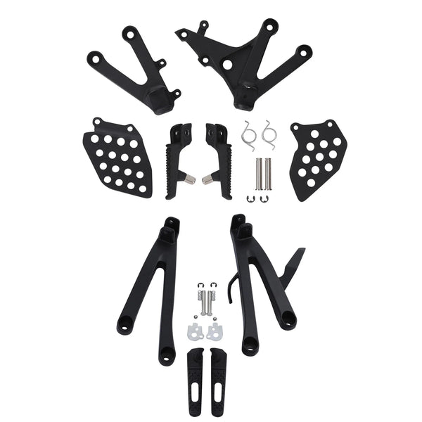 Rider Driver & Passenger Footrests Footpeg Bracket Fit For Honda CBR600RR 07-25