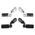 1 1/4" 32mm Short Angled Highway Bar Engine Guard Footpegs Pegs Mount For Harley