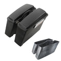 Matte Black Saddlebags Fit For Harley Softail Deluxe Heritage Fatboy 84-13 85 86