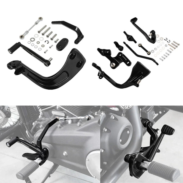 Mid-Controls Shift Brake Side Fit For Harley Softail Sport Glide Fat Bob 18-24