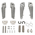 Rider Driver Passenger Footrests Footpegs Fit For Kawasaki Ninja ZX10R 2004-2013