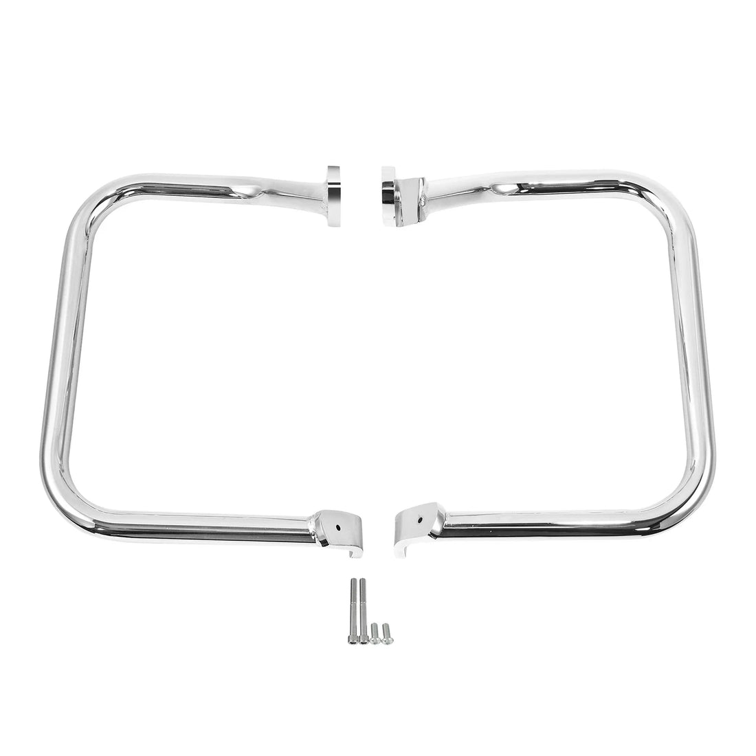Chrome Saddlebags Guard Rails For Harley Heritage Softail Classic Flstc 00-17