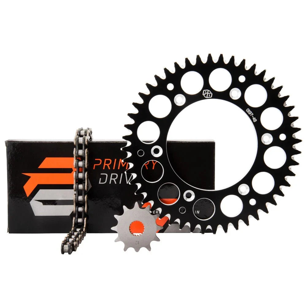 Primary Drive 1097570324c1de-e1532a Alloy Kit & X-Ring Chain Black Rear Sprocket