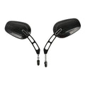 Gloss Black Rear View Mirrors Fit For Harley Touring Street Road Glide Sportster