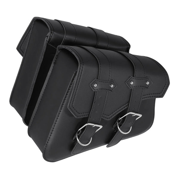 Black Saddlebags Luggage Bag Fit For Harley Davidson Sportster XL883 1200 Models