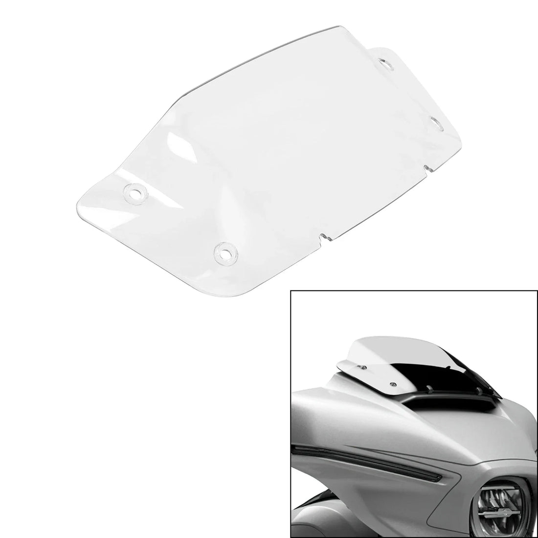 7" Clear Windshield Windscreen Fit For Harley Cvo Street Glide 2023-2026