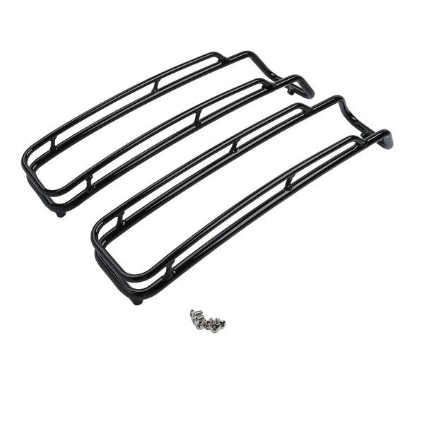 Hard Saddlebag Lid Trim Top Rails Rack Fit For Harley Touring Road King 94-13 12